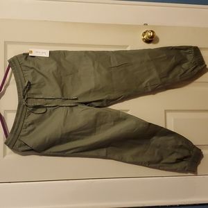 Green jogger pants